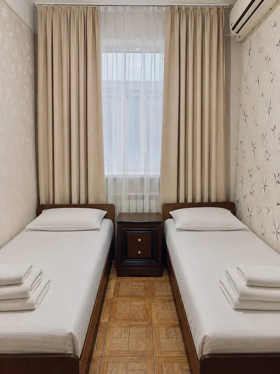 Двухместный номер с 2 отдельными кроватями эконом — Три пальмы, фото 1 из 4