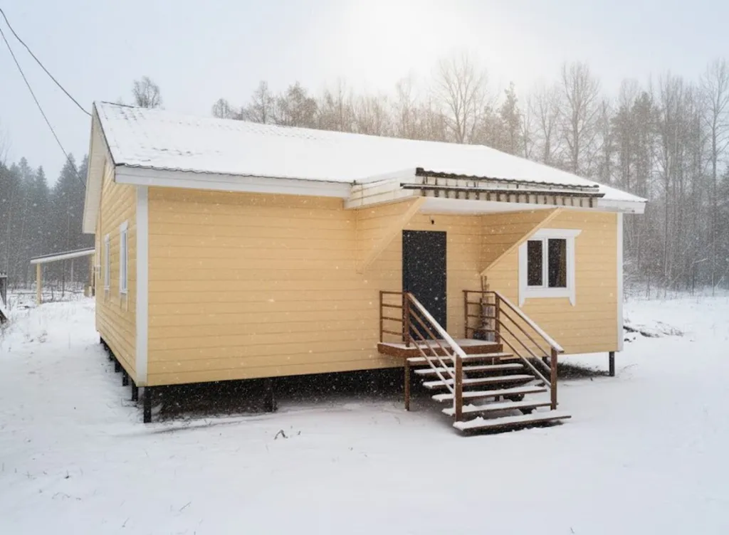 Уединённый загородный дом с баней на большом участке