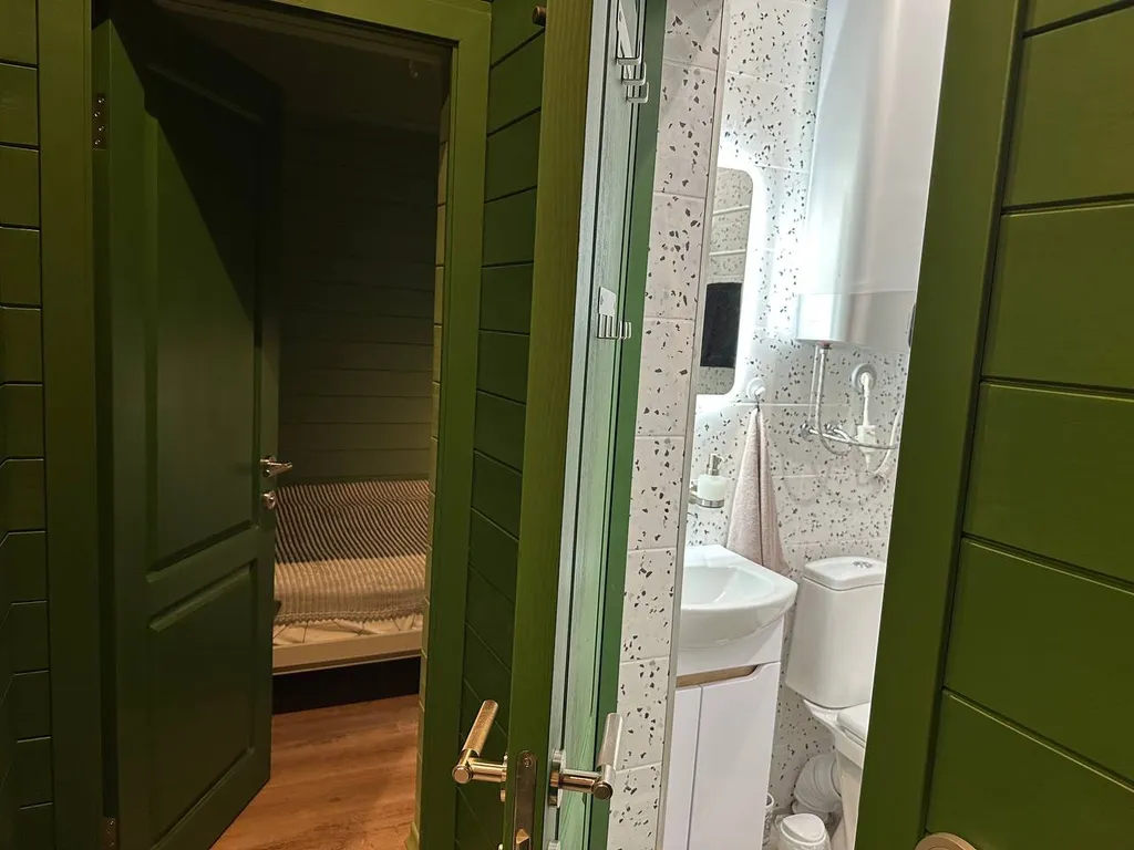 Дом 6-местный в деревни Боровские, 31 м², Остров — ванная комната, фото 8