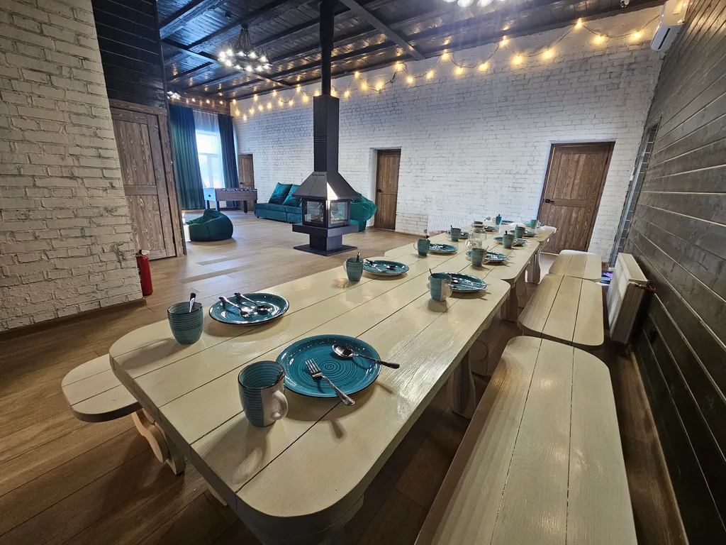 Дом с баней и камином для большой компании