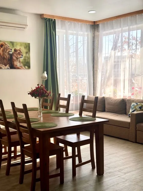 Дом Двухуровневые двухкомнатные апартаменты с террасой