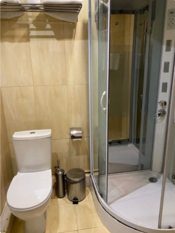 Двухместный номер с 1 кроватью с душевой и туалетом ECONOM