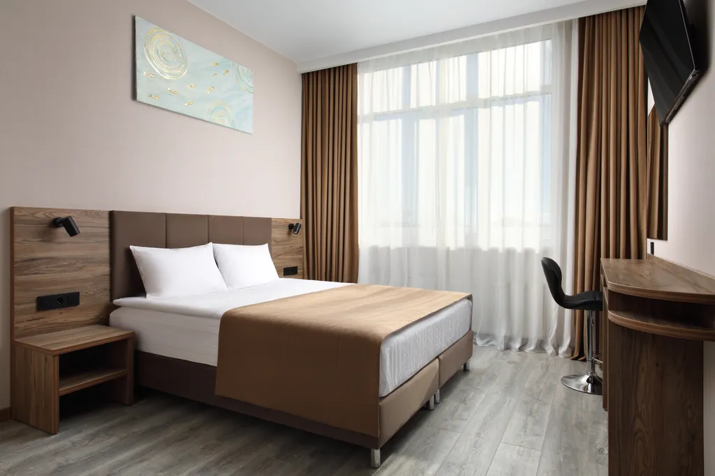 Двухместный номер с 1 кроватью студия Делюкс