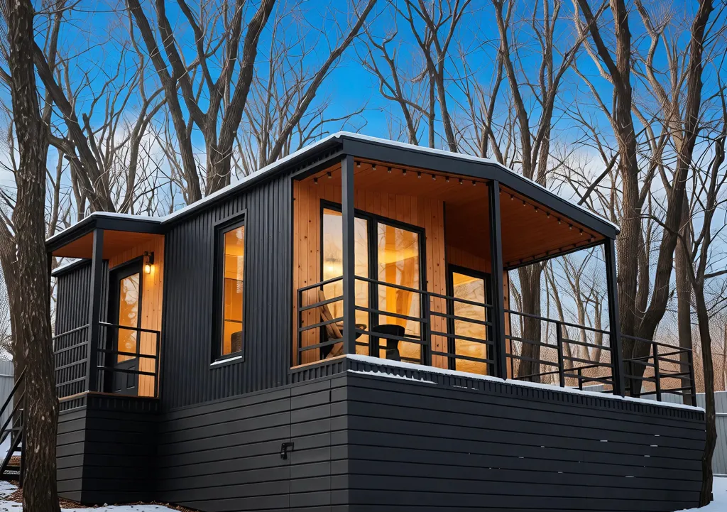 Домик в лесу с огороженным участком