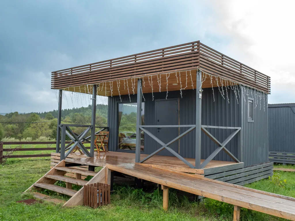 Отдельный дом Домик с панорамными окнами