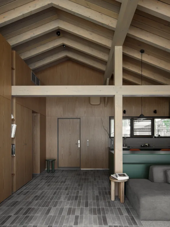 Дом Этюд 50 кв. м. на берегу Истринского водохранилища