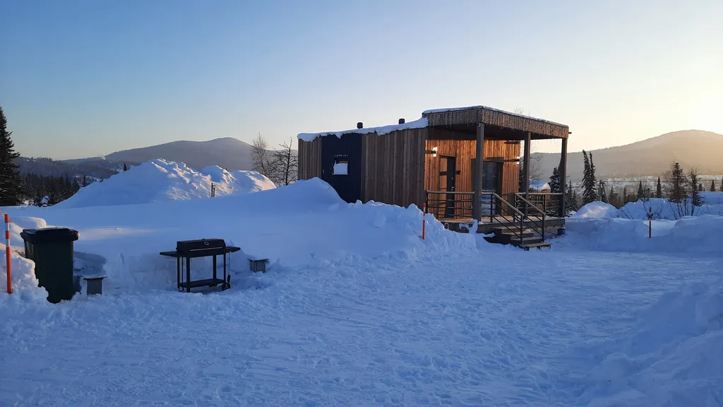 Снегири Синички уютный домик в горах