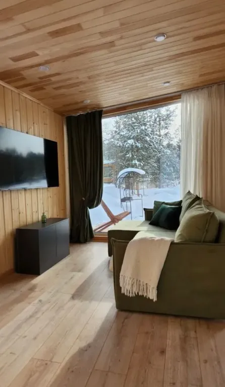 Загородный дом с панорамными окнами