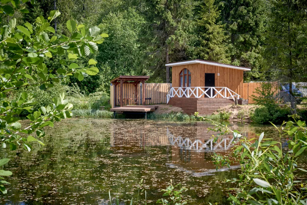 Коттедж-студия для 2х гостей с собственным пирсом