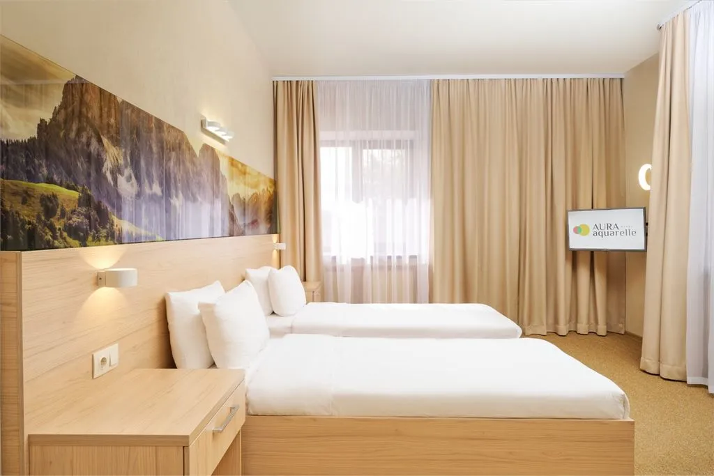 Двухместный номер с 2 отдельными кроватями стандарт — AurA Aquarelle Hotel, фото 1 из 5