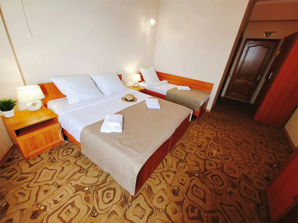 Трёхместный номер Комфорт с балконом и видом на море — общий вид