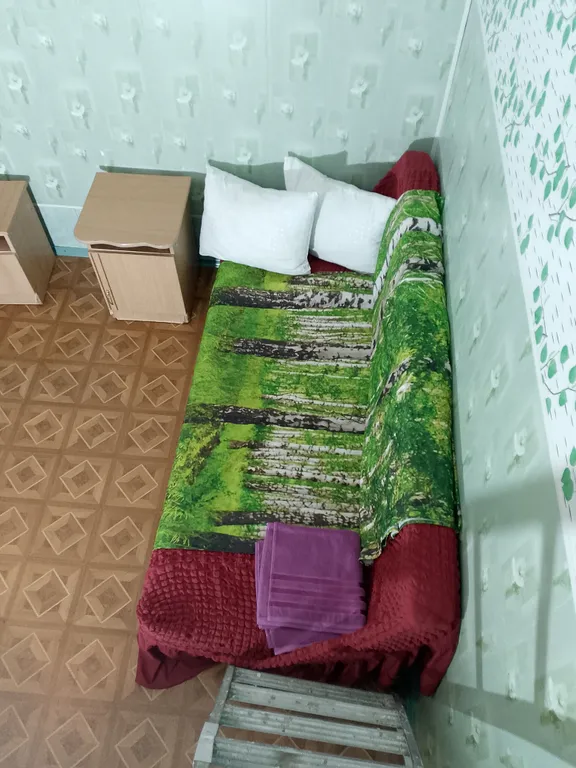 Четырёхместный номер эконом с видом на горы — спальное место