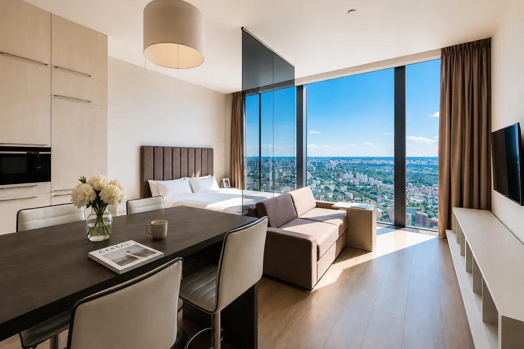 Апартаменты люкс в Москва Сити 62 этаж 51 м² — InPremium, фото 1 из 5