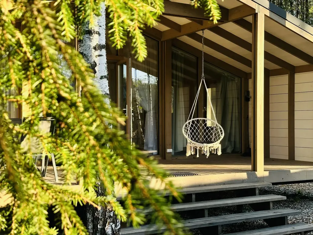 Дубль-дом 3 с панорамной сауной и купелью Green Forest Club