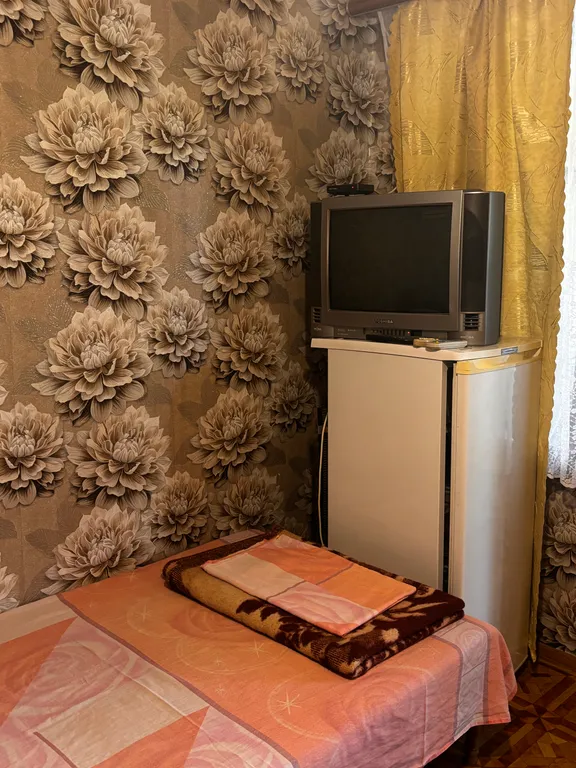 Трёхместный номер эконом — вид из окна