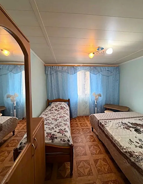 Трёхместный номер эконом с видом на горы — спальное место