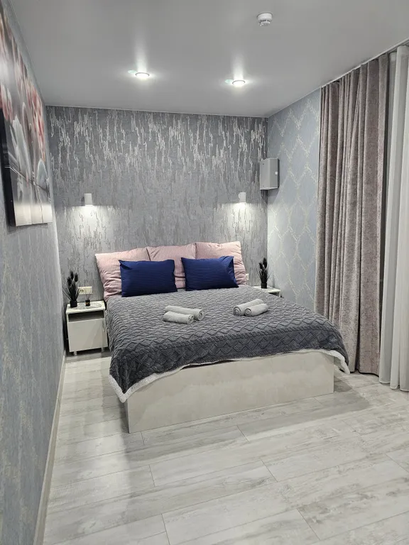 Апартаменты "Вип" с кроватью "King Size"  ванной и кухней — Самарская Ривьера, фото 1 из 5