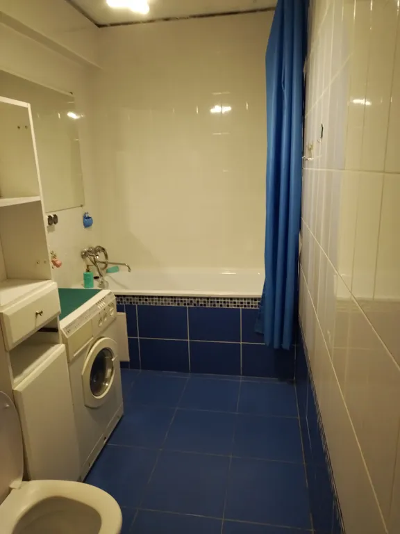Квартира однокомнатная в микрорайоне Берёзовом, 37 м², Маркова — ванная комната, фото 2
