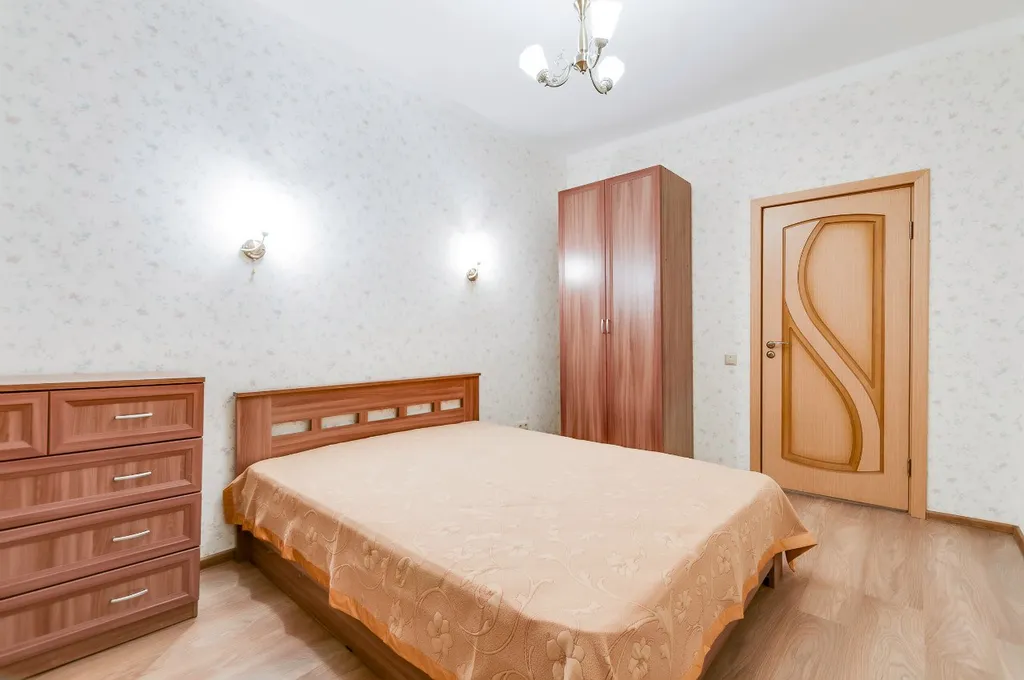 Апартаменты двухкомнатные у Московской, в Московском, 65 м², Санкт-Петербург — спальня, фото 6