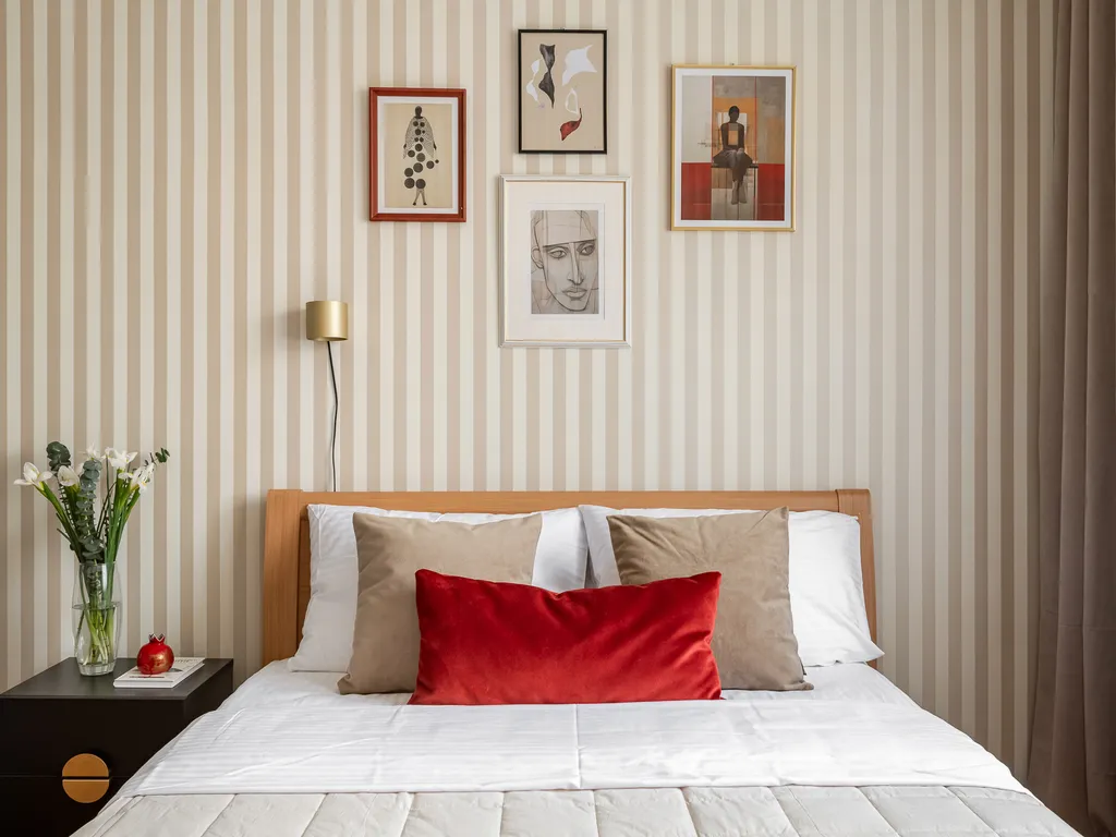 Квартира двухкомнатная у Маяковской, в Тверском, 54 м², Москва — спальня, фото 11