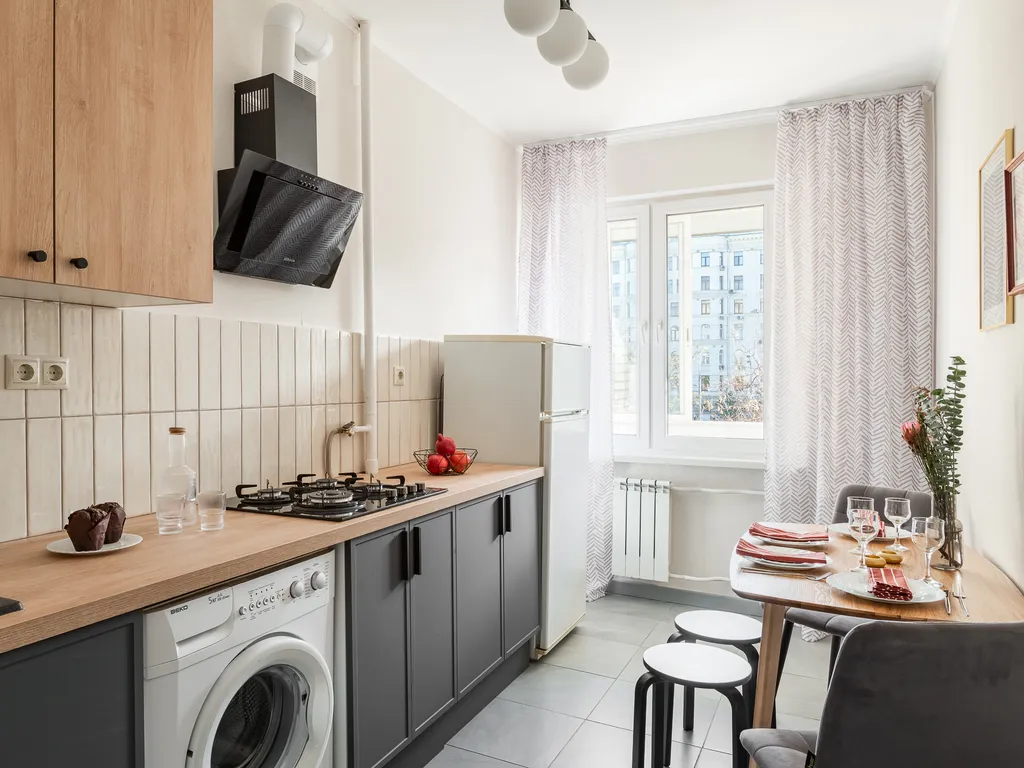 Квартира двухкомнатная у Маяковской, в Тверском, 54 м², Москва — кухня