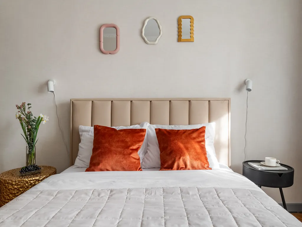 Квартира двухкомнатная у Маяковской, в Тверском, 54 м², Москва — спальня, фото 6