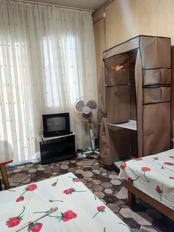 Двухместный номер с 2 отдельными кроватями эконом с вентилятором душ и туалет общий — ванная комната