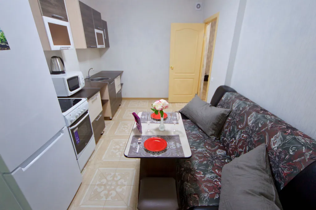 Квартира однокомнатная в Советском, 45 м², Красноярск — спальня