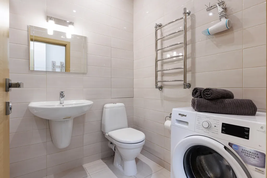 Квартира однокомнатная у метро Ботанический сад, 40 м², Москва — ванная комната