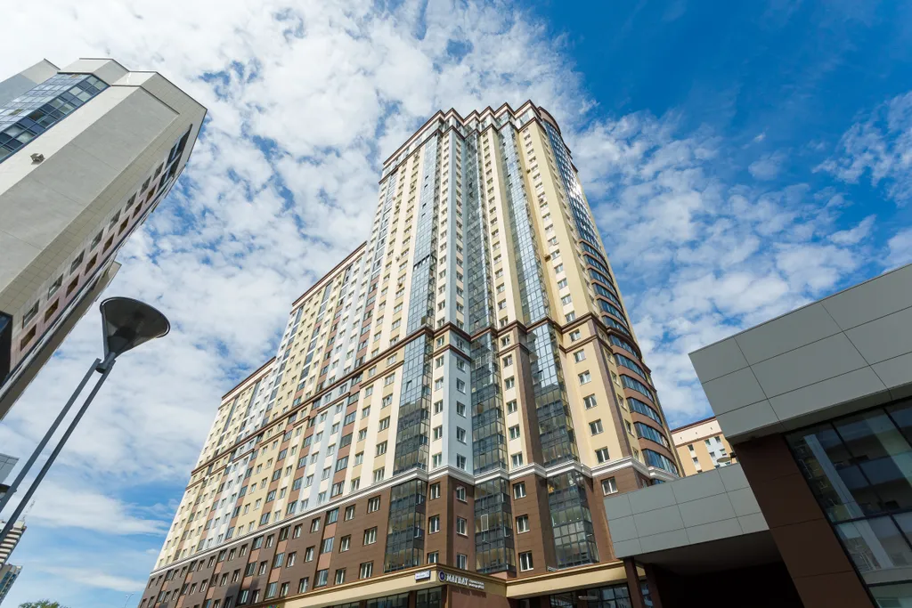 Квартира однокомнатная у Геологической, в Ленинском, 25 м², Екатеринбург — двор
