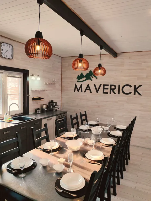 Шале Маверик с видом на горы — баня, чан, до 14 гостей, Шерегеш