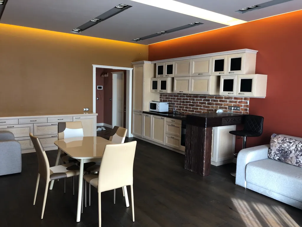 Студия однокомнатная на улице Щорсе, 45 м², Ялта — кухня, фото 3