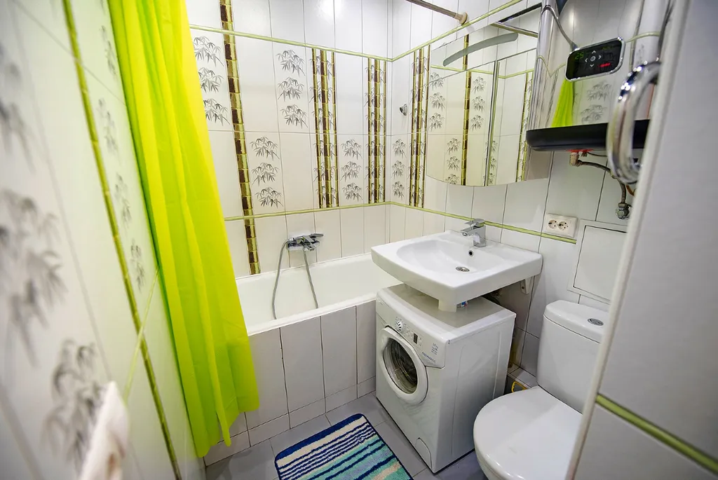 Квартира однокомнатная в Фрунзенском, 34 м², Владивосток — ванная комната