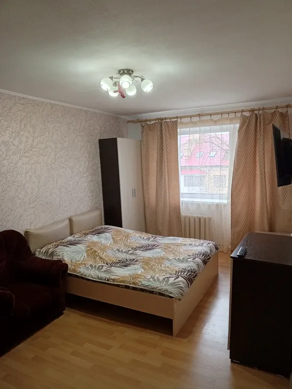 Квартира однокомнатная на улице Тимура Фрунзе - Оловянка, 30 м², Великий Новгород — спальня, фото 2