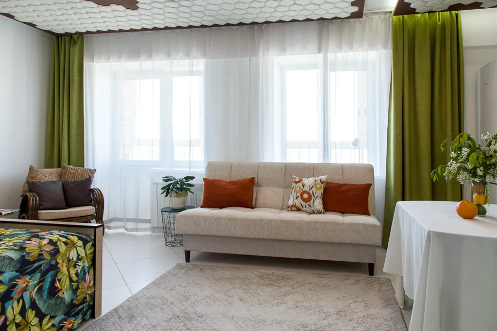 Студия однокомнатная в Октябрьском, 42 м², Иркутск — спальня, фото 7