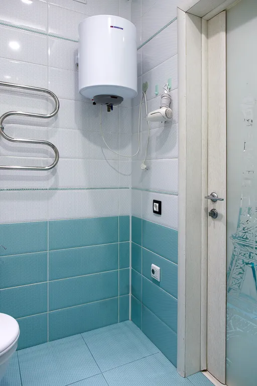 Студия однокомнатная в Октябрьском, 42 м², Иркутск — ванная комната, фото 6