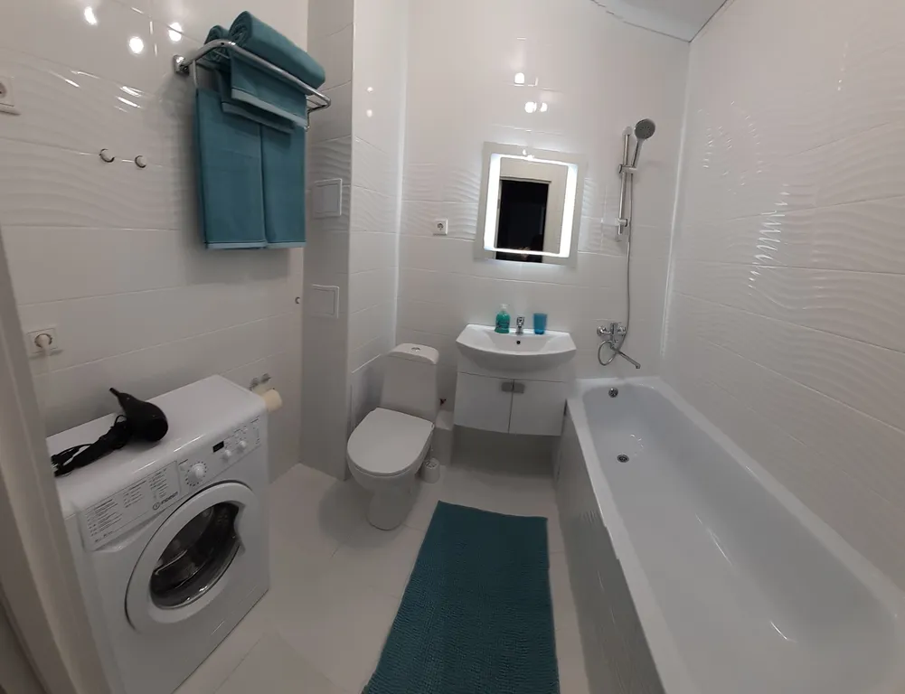 Квартира однокомнатная в Куйбышевском, 48 м², Самара — ванная комната