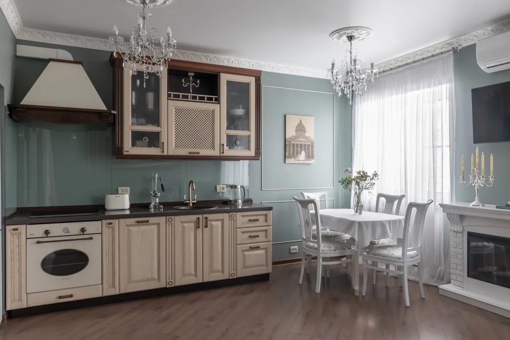 Квартира с сауной и камином в новом доме в центре