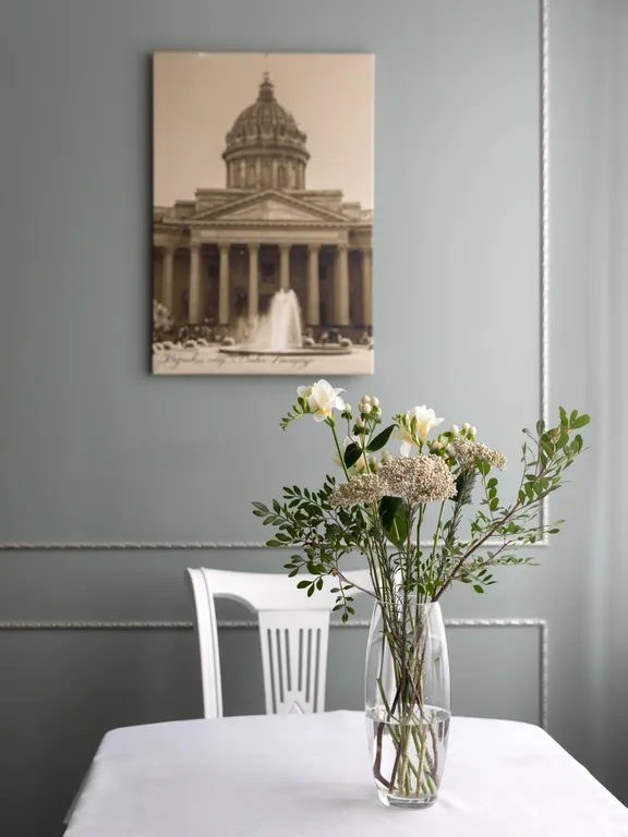 Квартира с сауной и камином в новом доме в центре