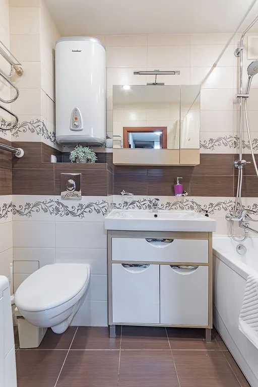 Квартира однокомнатная в Канавинском, 45 м², Нижний Новгород — ванная комната, фото 2