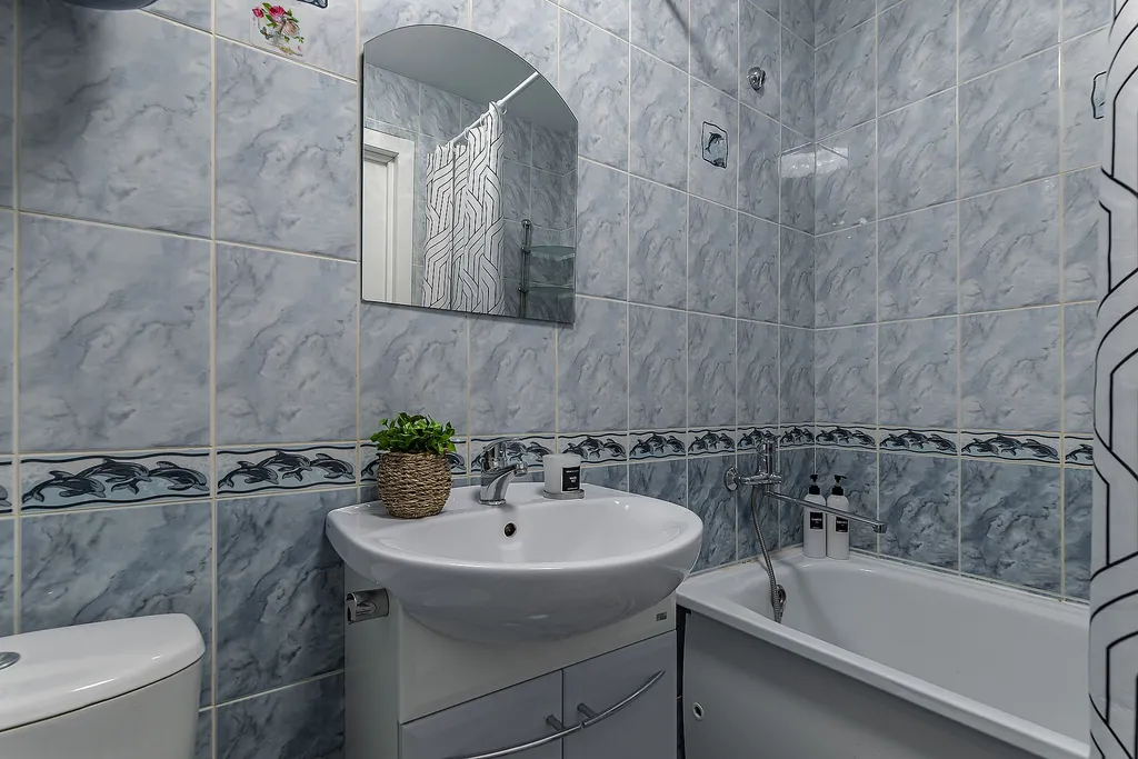 Квартира однокомнатная у Московской, в Канавино, 35 м², Нижний Новгород — ванная комната, фото 3
