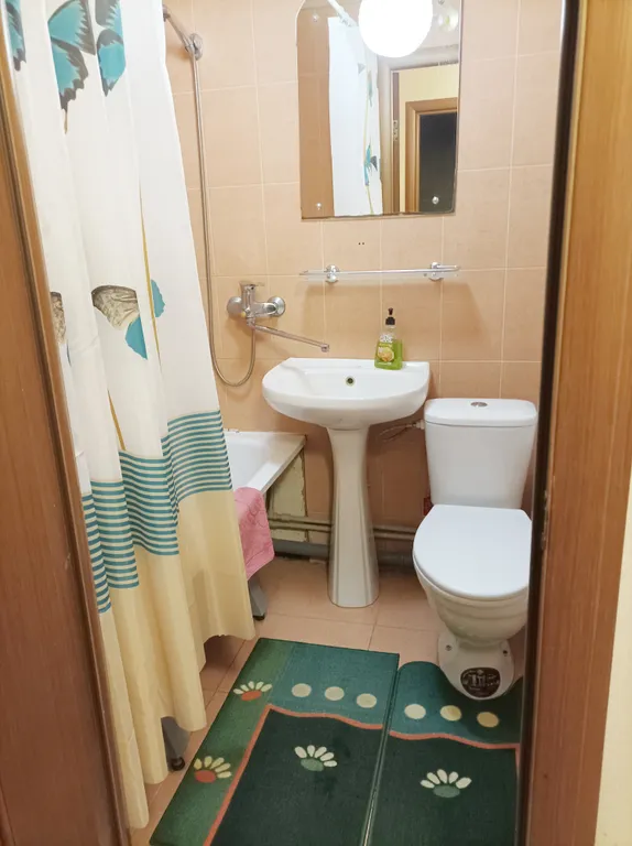 Квартира однокомнатная в Автозаводском, 35 м², Тольятти — ванная комната