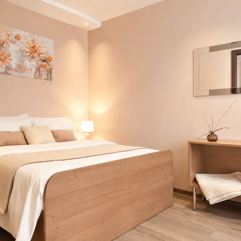 Квартира двухкомнатная в Ленинградском, 57 м², Калининград — спальня, фото 2