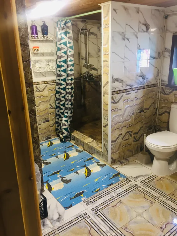 Дом 6-местный на улице Сержанта Щербакова, 75 м², Медянка — ванная комната