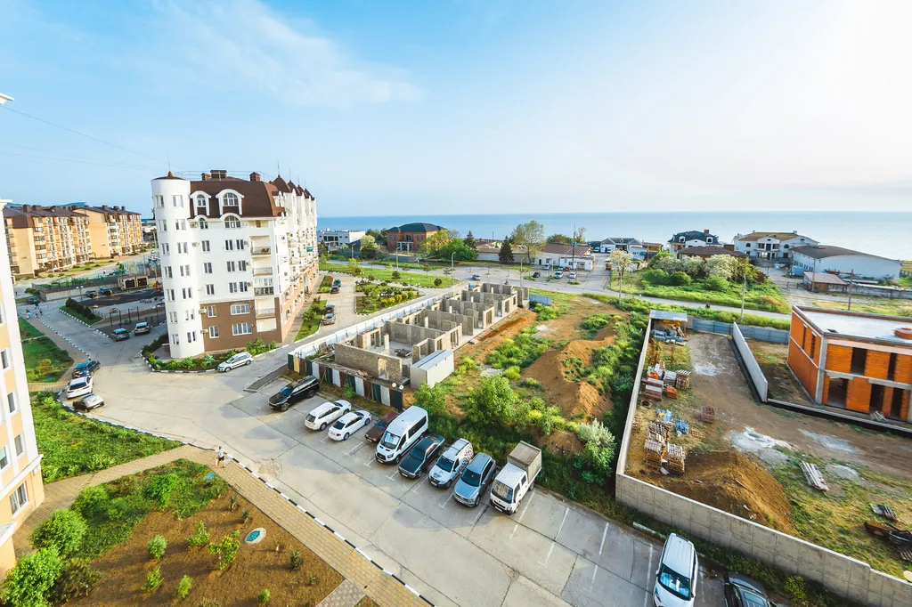 Апартаменты двухкомнатные на улице Таманской, 58 м², Анапа — вид из окна, фото 3