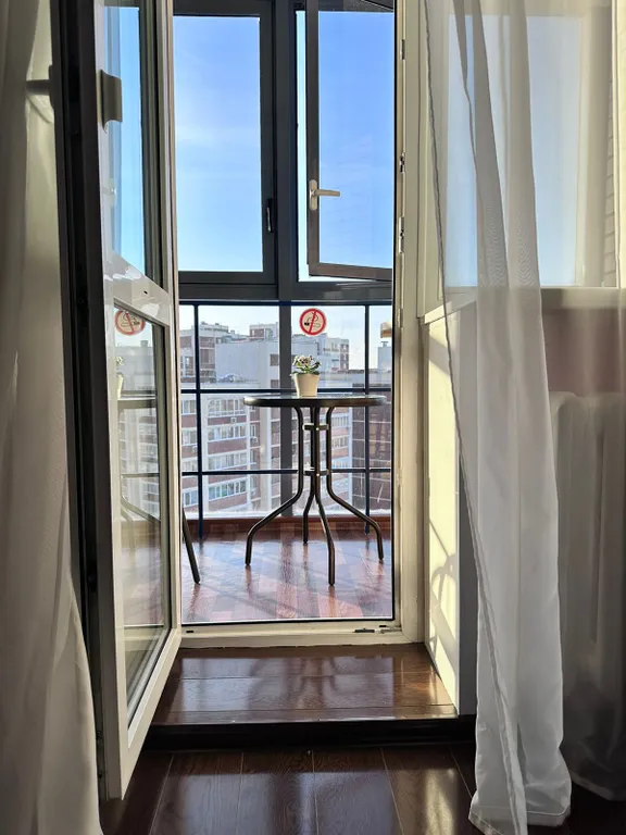 Квартира однокомнатная в Октябрьском, 50 м², Самара — вид из окна, фото 2