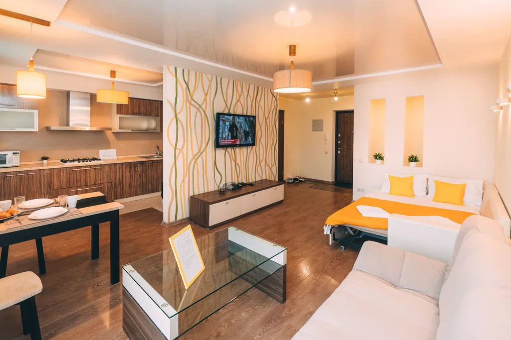 Студия однокомнатная в переулке Ново-Чернушенском, 45 м², Смоленск — спальня, фото 8