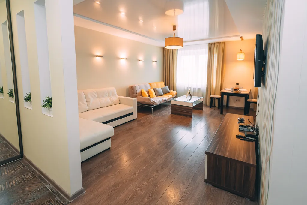 Студия однокомнатная в переулке Ново-Чернушенском, 45 м², Смоленск — спальня, фото 5