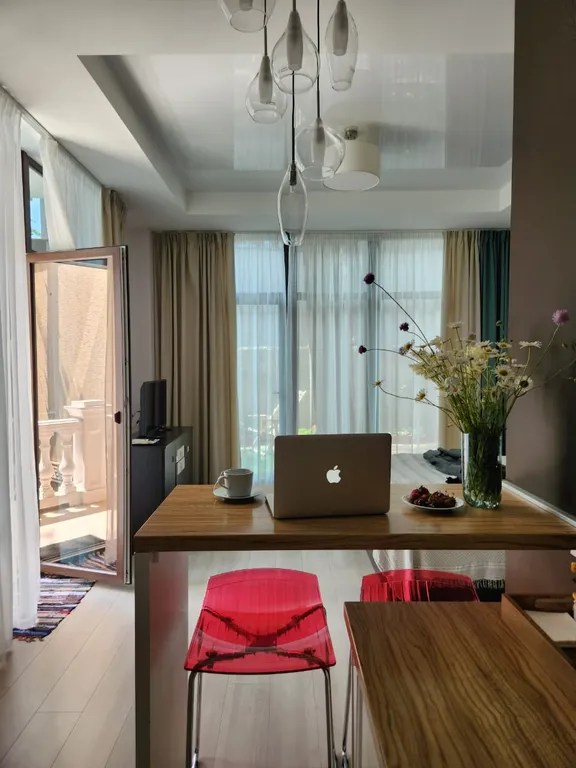 Студия однокомнатная на улице Маратовской, 27 м², Гаспра — кухня, фото 7