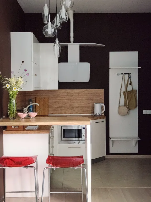 Студия однокомнатная на улице Маратовской, 27 м², Гаспра — кухня, фото 5